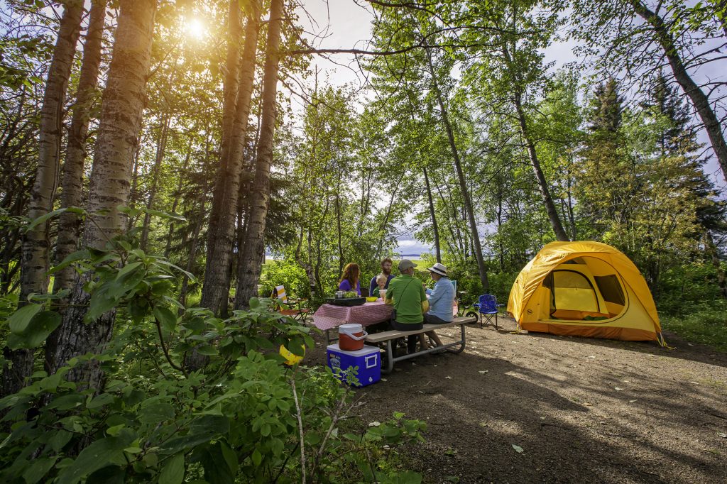 Picnic Camping Tent Prince Albert National Park Weather